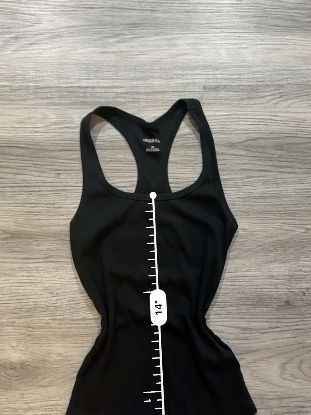 Black Ribbed Racerback Tank Top - Picture 5 of 5